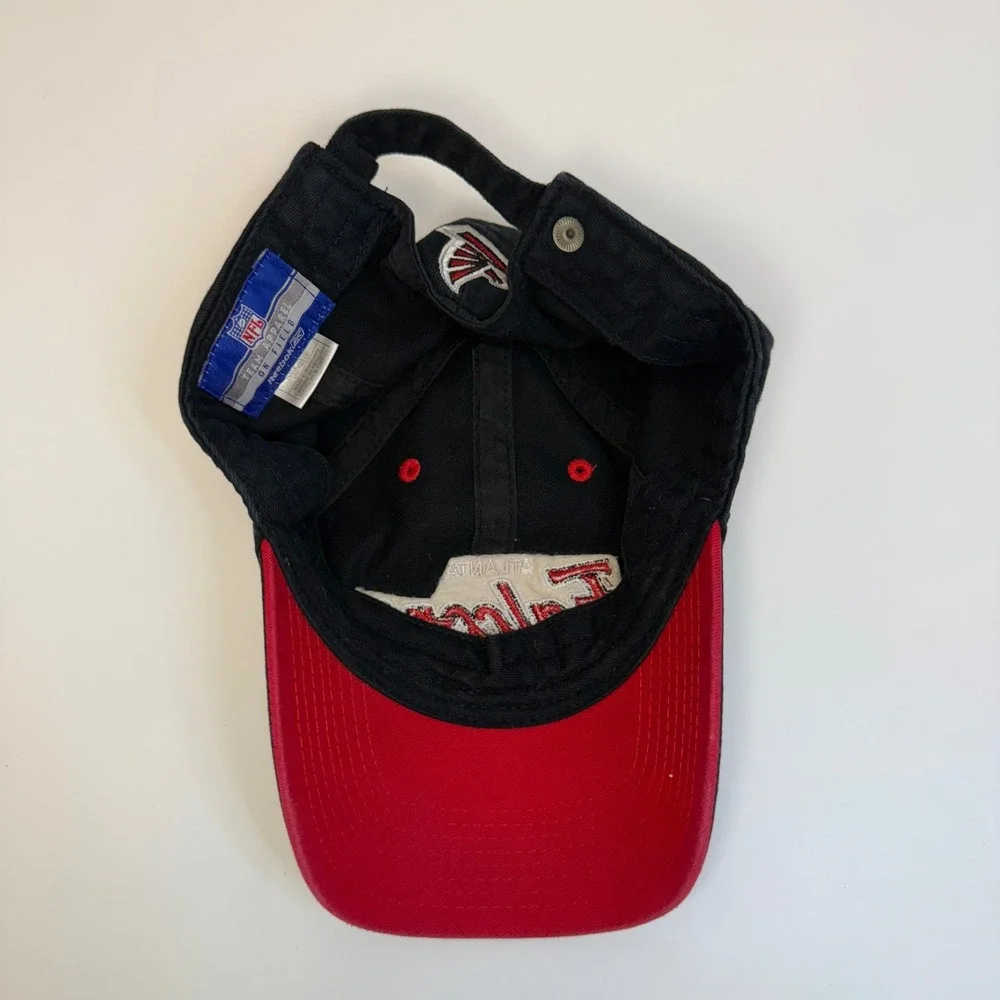 Atlanta Falcons Reebok Black Cotton‎ Adjustable NFL Baseball Hat Mens OSFM